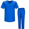 Uniformi Unisex Set Camice – Uniforme Medica con Maglia e Pantaloni Uniformi Mediche Camice Uniformi sanitarie  - Ref.8178