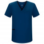 WORK CLOTHES UNISEX PEAK COLLAR SHORT SLEEVES Medical Uniforms Scrub Top- Ref.G713