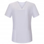 WORK ELASTIC CLOTHES LADY SHORT SLEEVES UNIFORM CLINIC HOSPITAL CLEANING VETERINARY SANITATION HOSTELRY - Ref.G715 Medical Un...