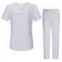 WORK ELASTIC CLOTHES LADY UNIFORMS Unisex Scrub Set – Medical Uniform with Top and Pants - Ref.G7154 Medical Uniforms & Scrubs