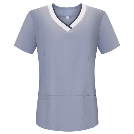 WORK ELASTIC CLOTHES LADY SHORT SLEEVES UNIFORM CLINIC HOSPITAL CLEANING VETERINARY SANITATION HOSTELRY - Ref.709 Medical Uni...