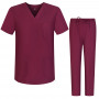 Uniforme Medica con Maglia e Pantaloni Uniformi Mediche Camice Uniformi sanitarie  - 6801-6802