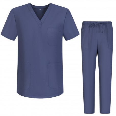 Ensemble Uniformes Unisexe Blouse - Uniforme Médical avec Haut et Pantalon 6801-6802 Vêtements médicals