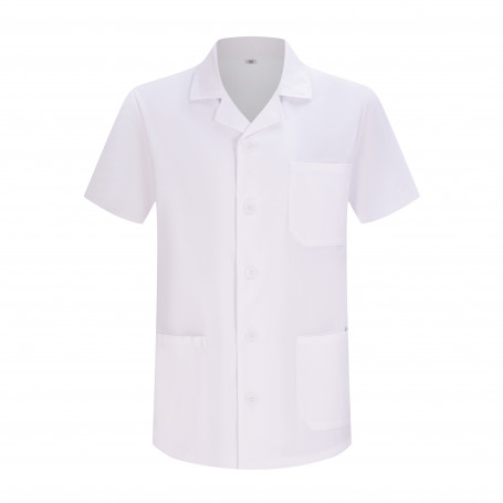Uniformes Sanitarios Camisas trabajos sanitarios Unisex - Bata Blanco Hombre 8165