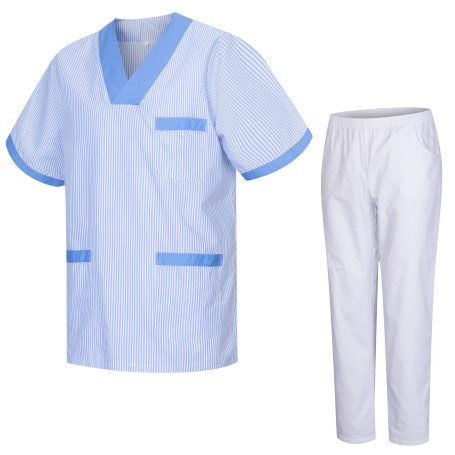UNIFORMS Unisex Scrub Set – Medical Uniform with Scrub Top and Pants - Ref.T8178 Uniformes de trabajo