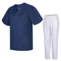 Uniformi Unisex Set Camice – Uniforme Medica con Maglia e Pantaloni  Ref.8178B