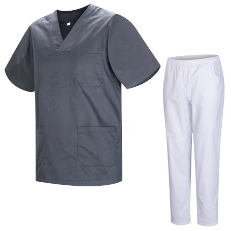 Uniformi Unisex Set Camice – Uniforme Medica con Maglia e Pantaloni Ref.8178B Scrub-Sets