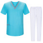 Uniformi Unisex Set Camice – Uniforme Medica con Maglia e Pantaloni Uniformi Mediche Camice Uniformi sanitarie  G713-6802B