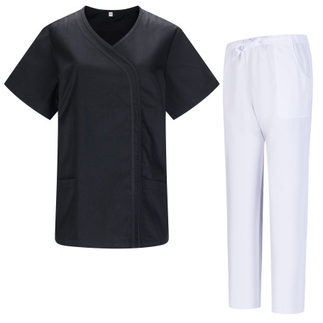 Uniforme Médical avec Haut et Pantalon uniformes Médical FEMME MANCHES COURTES - Ref.Q81198 Uniformes de trabajo