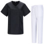 WORK CLOTHES LADY SHORT SLEEVES UNIFORMS Unisex Scrub Set – Medical Uniform with Top and Pants - Ref.Q81198 Uniformes de trabajo