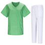 WORK CLOTHES LADY SHORT SLEEVES UNIFORMS Unisex Scrub Set – Medical Uniform with Top and Pants - Ref.Q81198