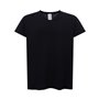 Basic short-sleeved T-shirt for women in large sizes with a V-neck, 100% cotton - Curves V-Neck