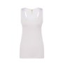 Women's slightly fitted, sleeveless, racer back sports top