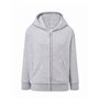 Unisex boy's sweatshirt with hood, kangaroo pocket and invisible full-length zip