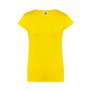 Women's Short-Sleeve Crew Neck 100% Preshrunk Cotton Plain T-Shirt