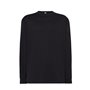 Men's Plain Long Sleeve Cuffed T-Shirt, 100% Cotton - Regular Hit LS T-Shirt