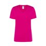 Basic-T-Shirt für Damen mit kurzen Ärmeln und V-Ausschnitt, 100 % Baumwolle