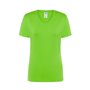 Basic-T-Shirt für Damen mit kurzen Ärmeln und V-Ausschnitt, 100 % Baumwolle