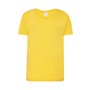 T-shirt da bambino in tinta unita con scollo a V, 100% cotone