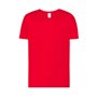 T-shirt lisa de menino com decote em V, 100% algodão