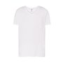 T-shirt lisa de menino com decote em V, 100% algodão