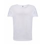 T-shirt garçon basique à manches courtes en tissu flammé, 100% coton