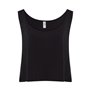Wide strappy crop top for women, 100% cotton - Ibiza