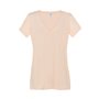 Women's V-neck T-shirt with slub fabric - Tenerife