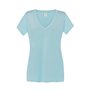 Women's V-neck T-shirt with slub fabric - Tenerife